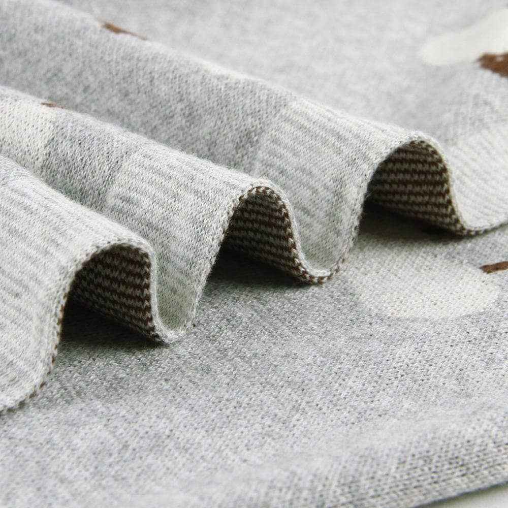 Soft Sheep Baby Blanket: Grey