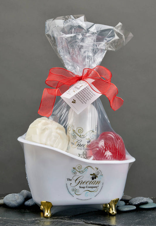 The Grecian Soap Company - Valentine's Day Bathtub Gift Set