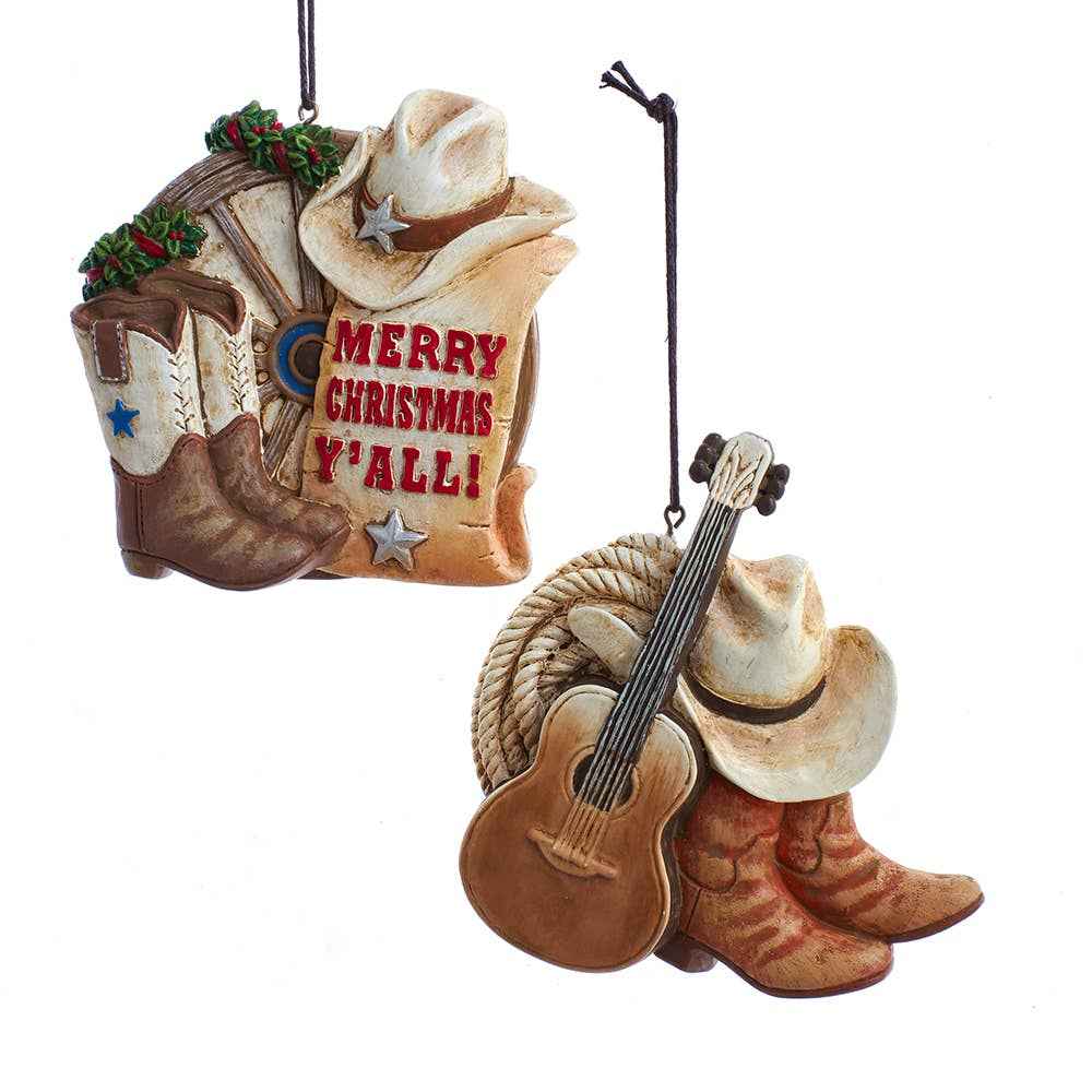 4.25"WESTARN BOOT W/XMAS WORDING 2A