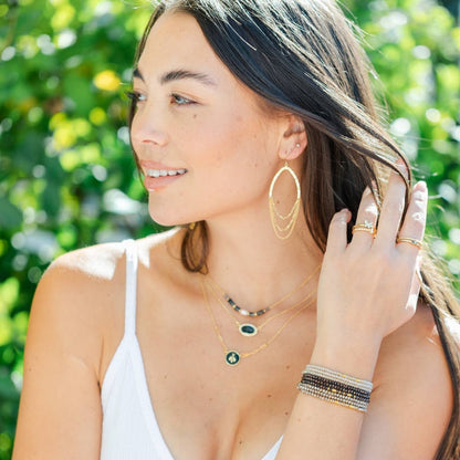 Long And Layered Drop Earrings