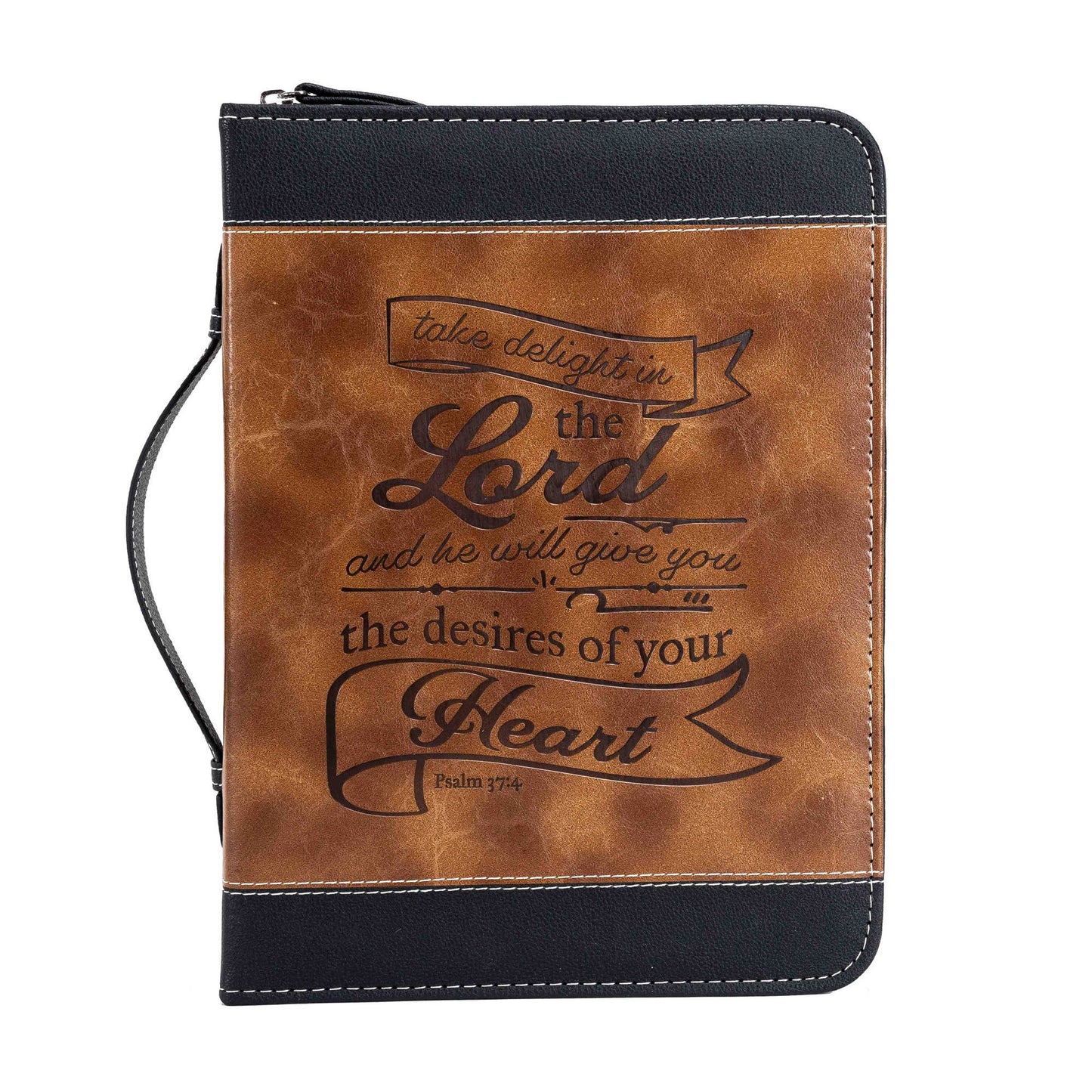 Divinity Boutique - Bible Cover: Brown & Black Take Delight