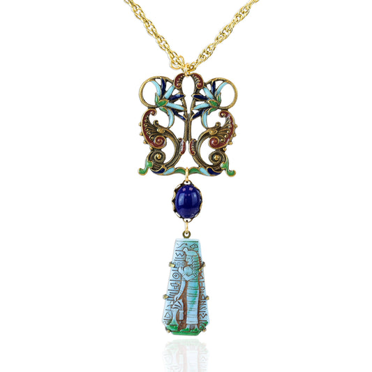 Anne’s Vault Forever Turquoise Egyptian Revival Necklace