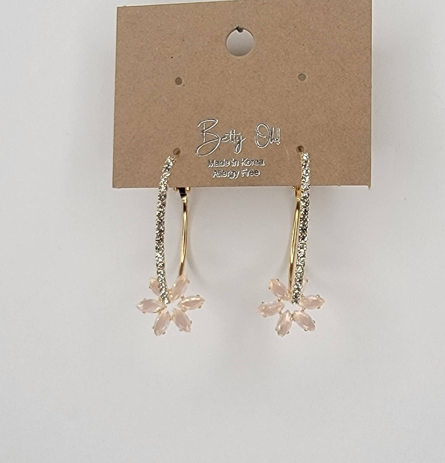 Cubic Zirconia Hoop Earring