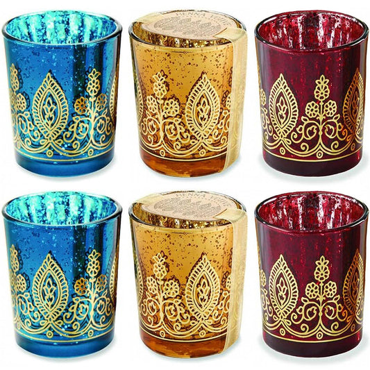 Kate Aspen - Indian Jewel Henna Votives - Assorted