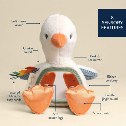 *NEW* Itzy Bitzy Mirror™ Sensory Tummy Time Mirror - Goose