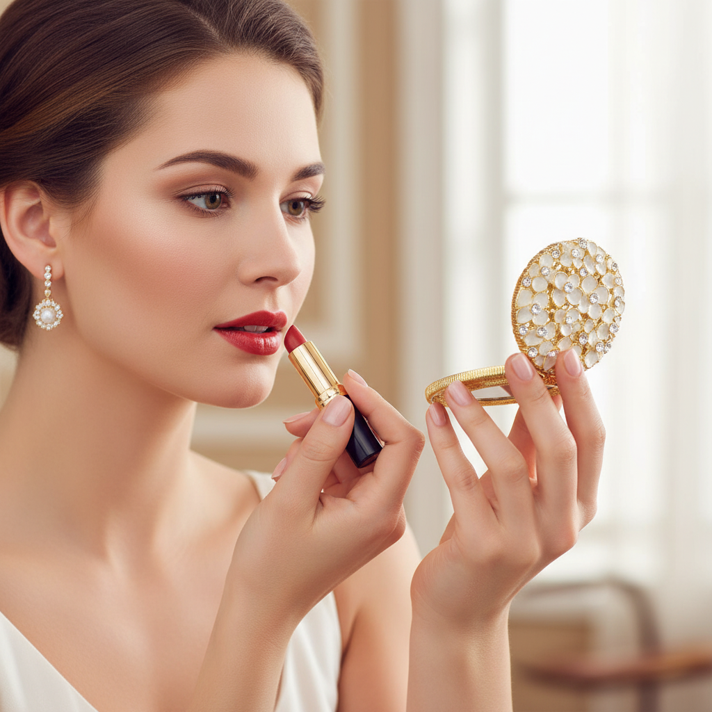 Dogwood Compact | Gold Compact | Floral Compact | Compacts