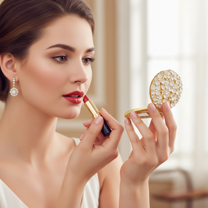 Dogwood Compact | Gold Compact | Floral Compact | Compacts