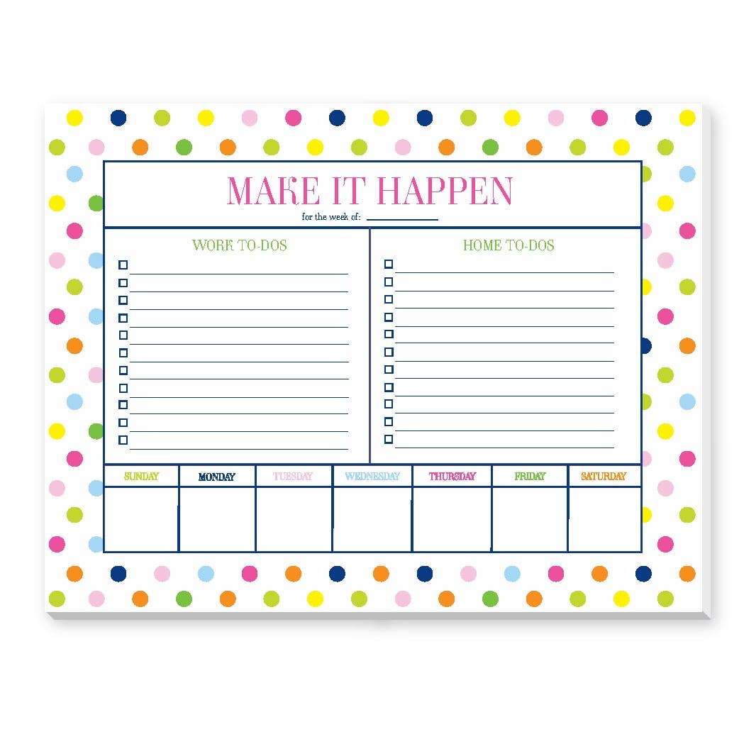 MAKE IT HAPPEN PLANNER PAD
