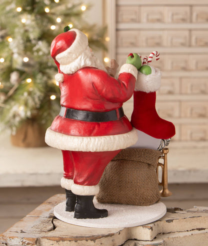 Bethany Lowe Designs - Santa Filling the Stocking