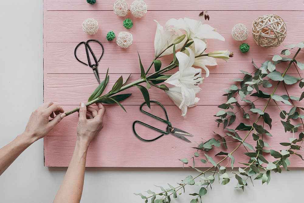 Flower Stem Shears - 3 Asst Colors