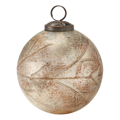 Vine Cut Glass Ornament, 4"
