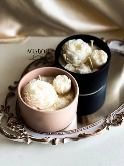 Handmade Ceramic Jar Candle - 8 oz 2.5x4.5in - Container