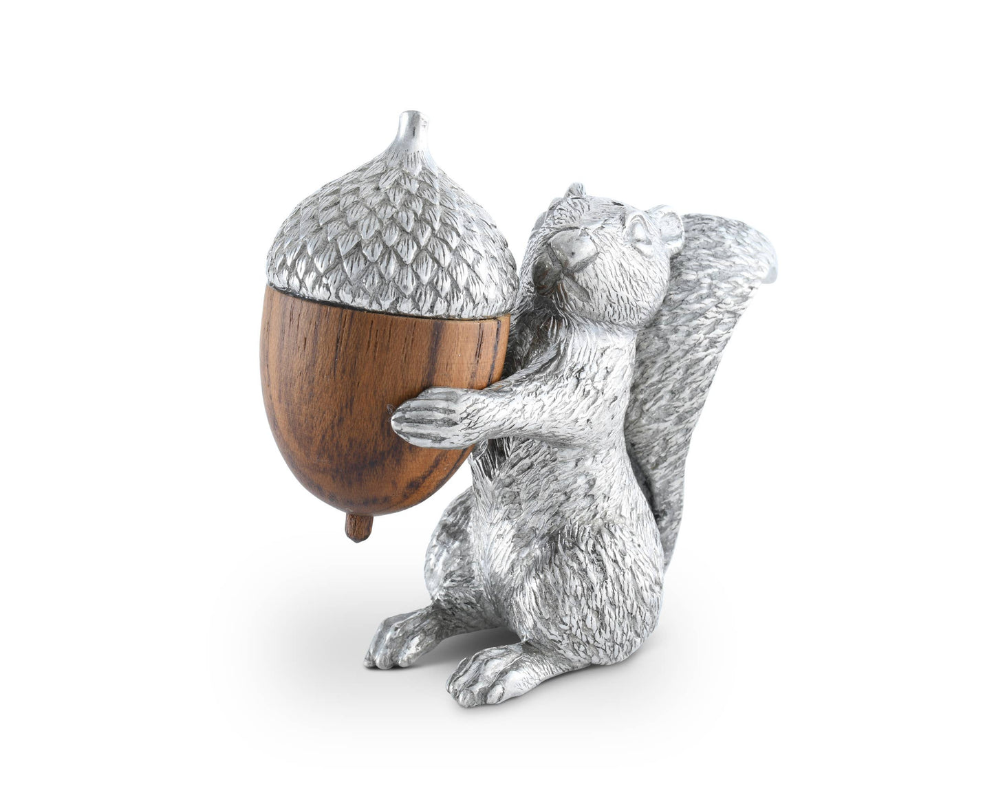 Squirrel with Wood Acorn Salt & Pepper Set (2 pc set)