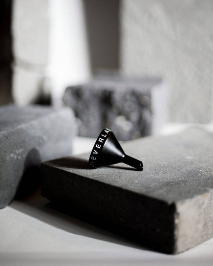 Black Steel Funnel for Pristine Oil