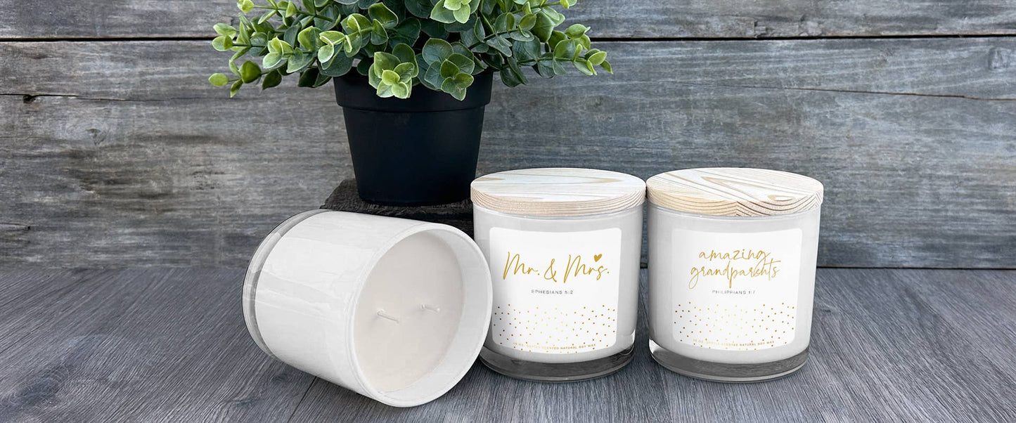 Soy Candle Mr And Mrs 13Oz Ephesians 5