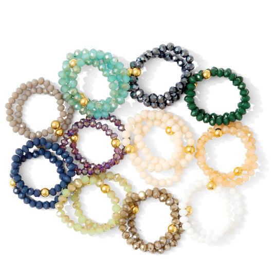 Stretch Crystal Ring-Sold Separately