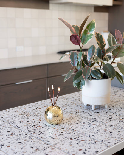 Neva Gold Metallic Vase for Everlasting Candles