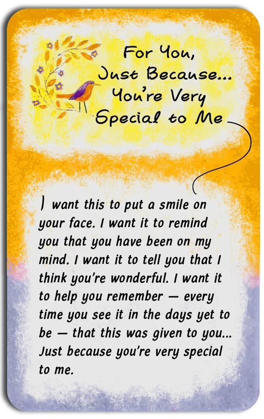 FOR YOU JUST BECAUSE