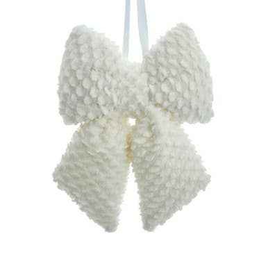 White Fluffy Bow