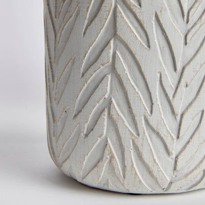Veena Pots Set Of 2, White