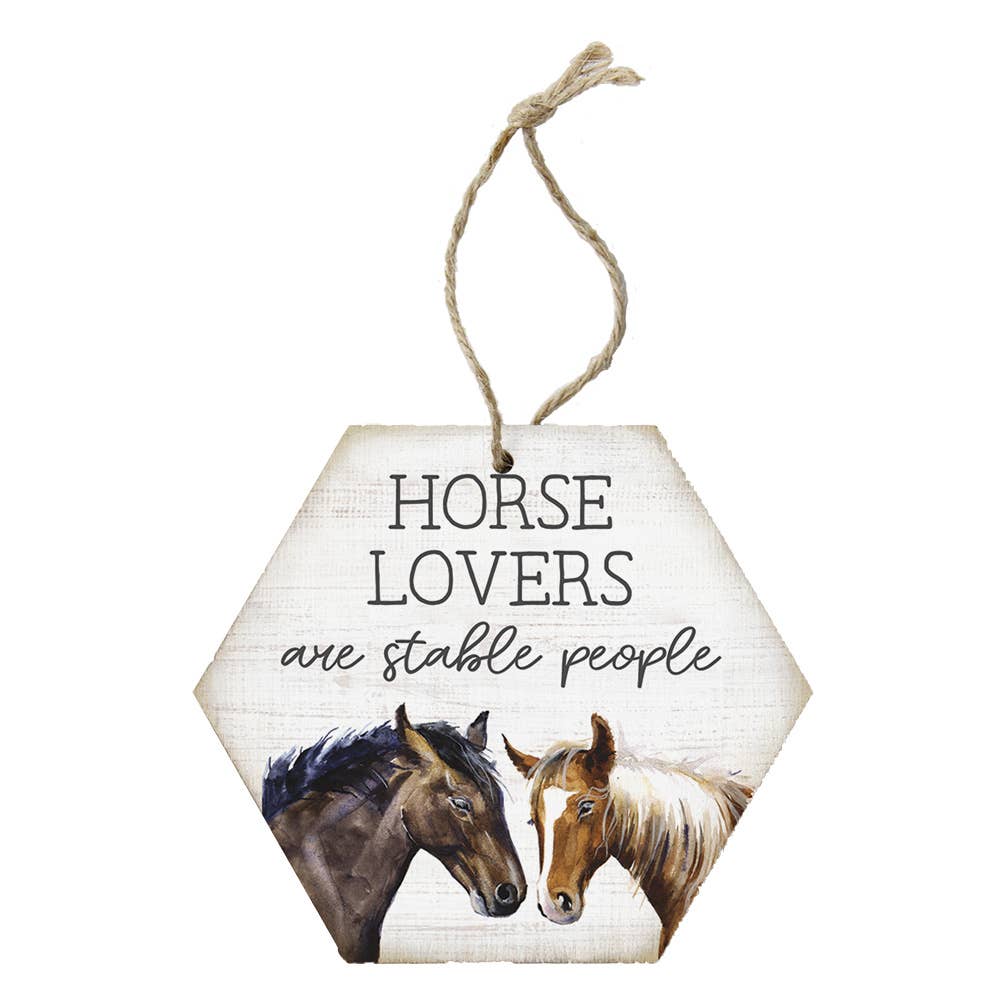 Horse Lovers, Honeycomb Ornament