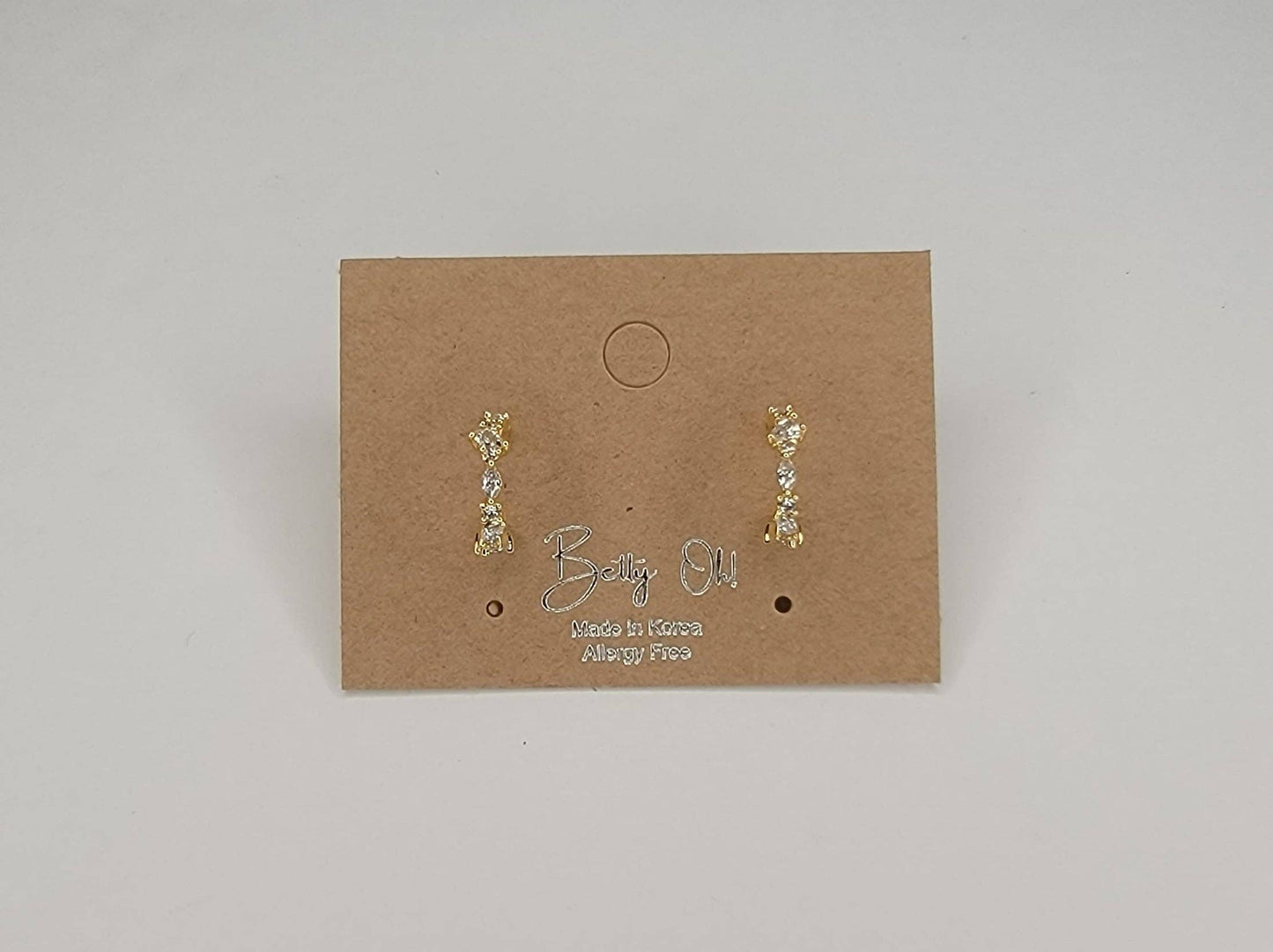 Cubic Zircornia Hoop Earring