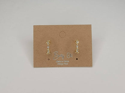 Cubic Zircornia Hoop Earring