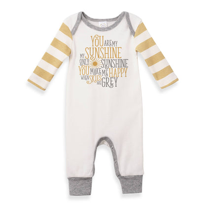 Baby's "You Are My Sunshine" Cotton Romper: 6-12M
