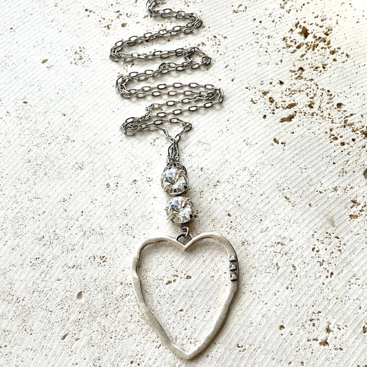 Heart Swarovski necklace