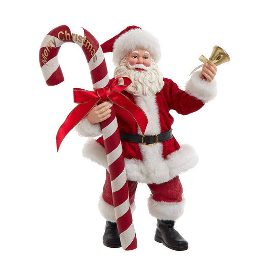 Kurt S. Adler, Inc. - 10.5“ Fabriché™ Santa W/ Oversized Candy Cane