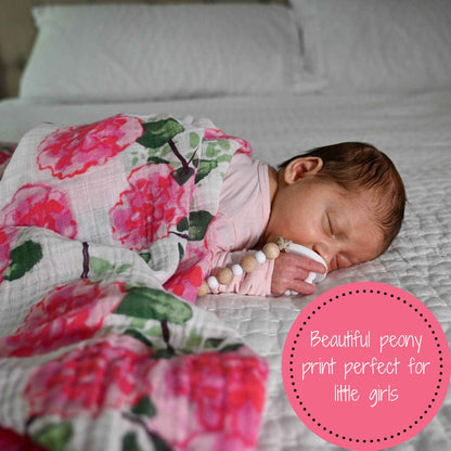 LollyBanks - Live Life in Full Bloom Baby Muslin Swaddle Blanket