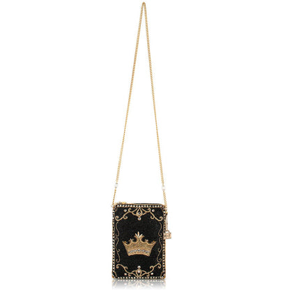 Mary Frances Accessories - Royalty Gold Crown Mini Crossbody Handbag