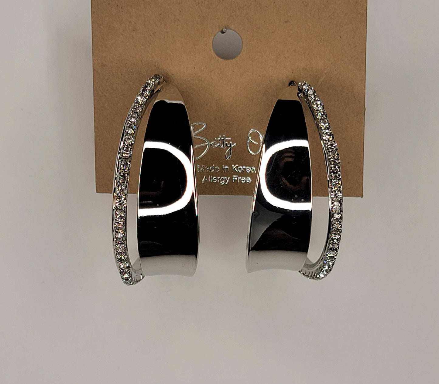Hoop Earrings - Rhinestone