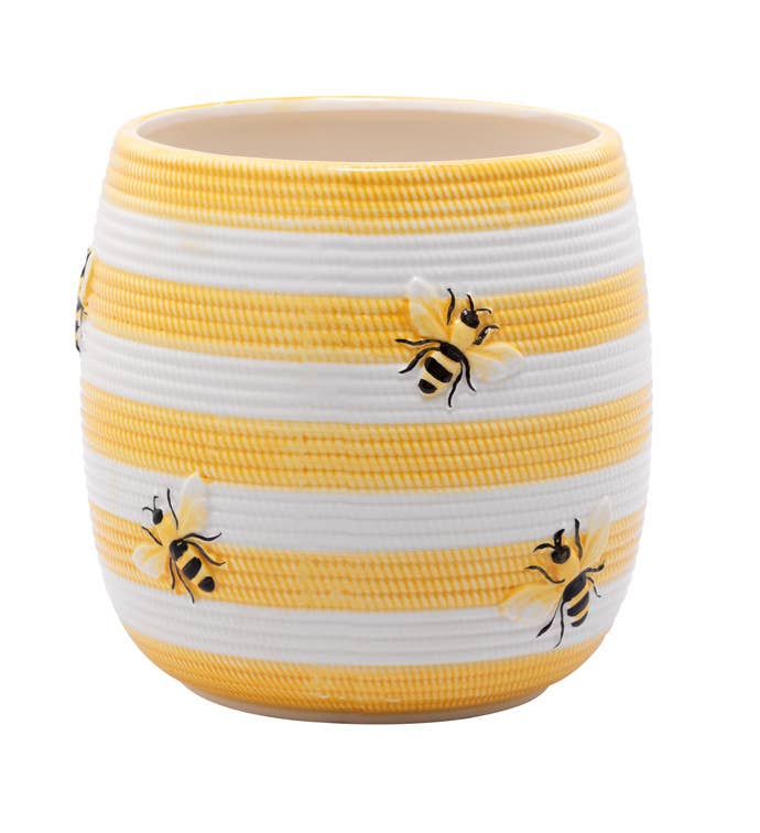 Yellow Striped Bee Planter