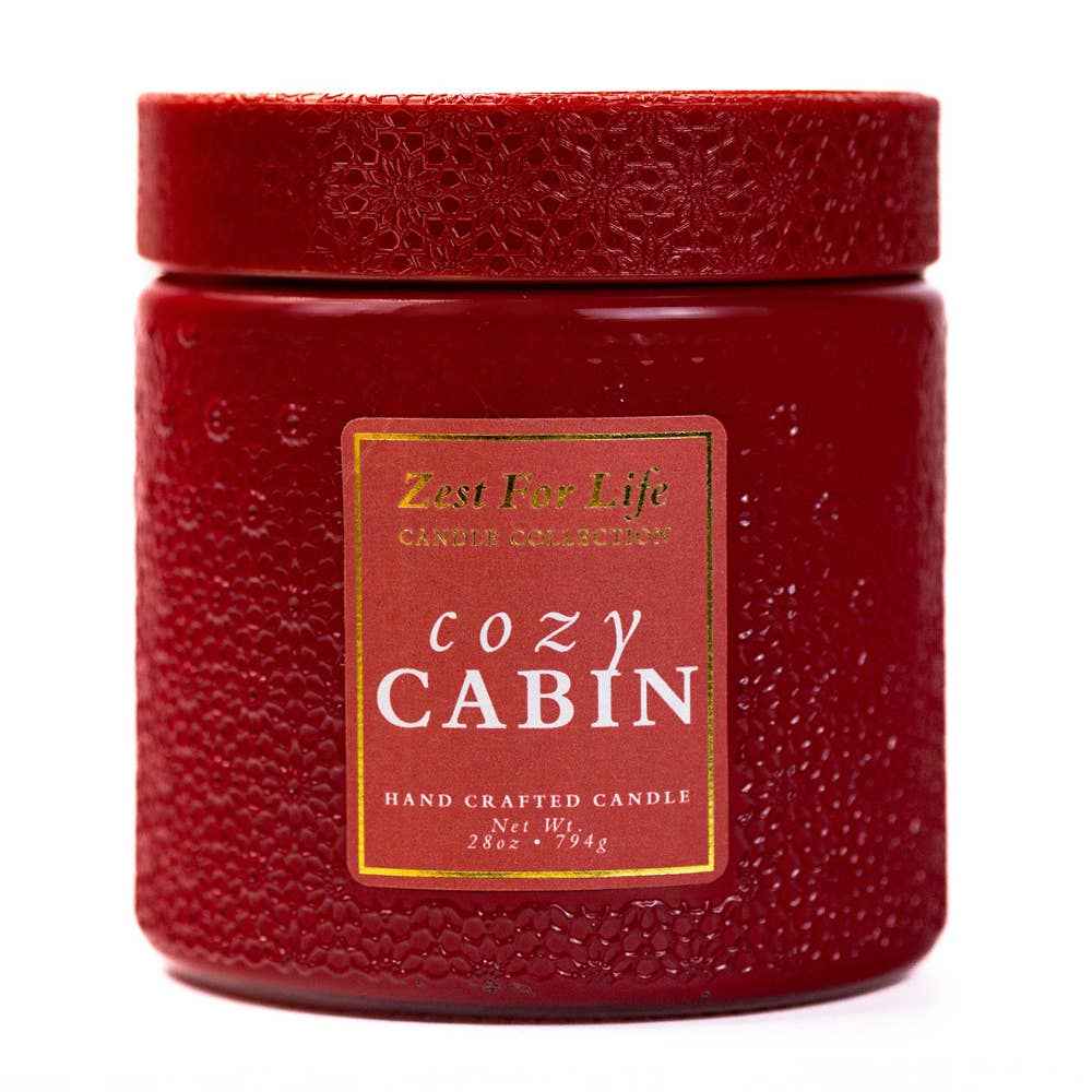 Cozy Cabin – 28oz Zest For Life Luxury Candle