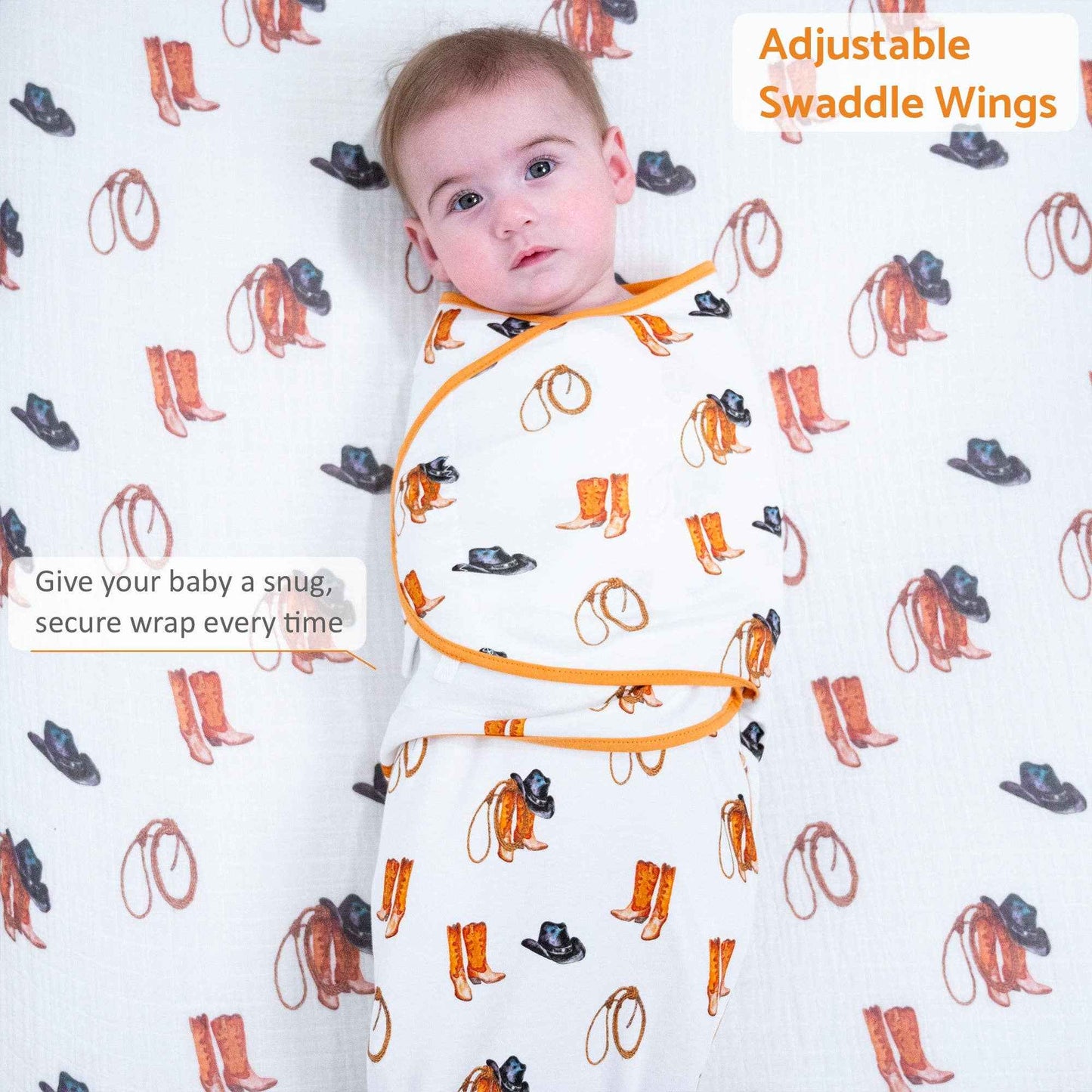 LollyBanks - Life is Better in Boots Swaddle Sack-New