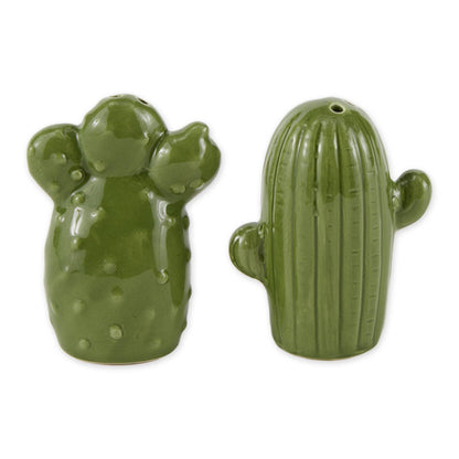 Design Imports - Cactus Ceramic Salt & Pepper Shakers