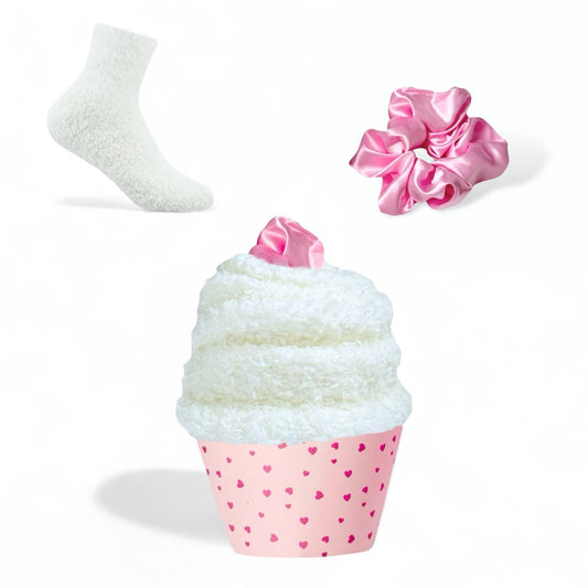 Dabble Doll - Cozy Cupcake Socks with Scrunchie