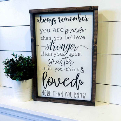This Phrase of Life - Always remember * encouragement sign