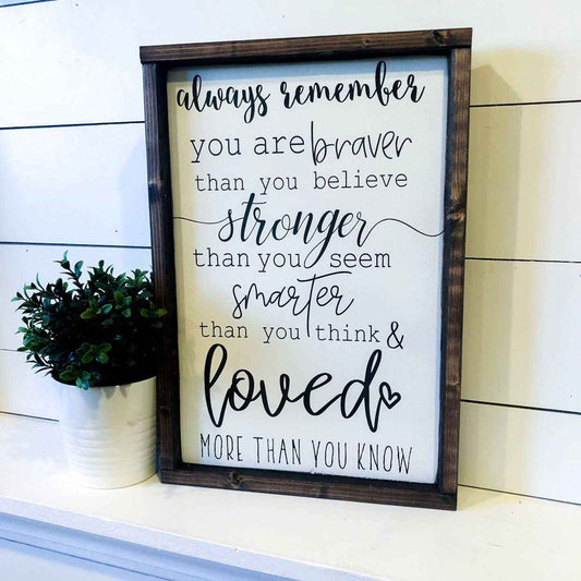 This Phrase of Life - Always remember * encouragement sign