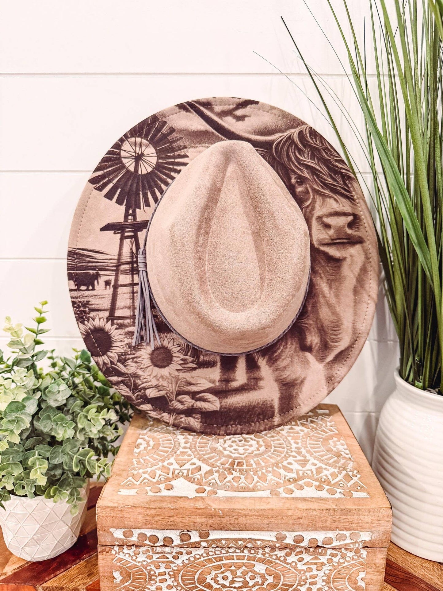 Engraved Highland Cow Hat