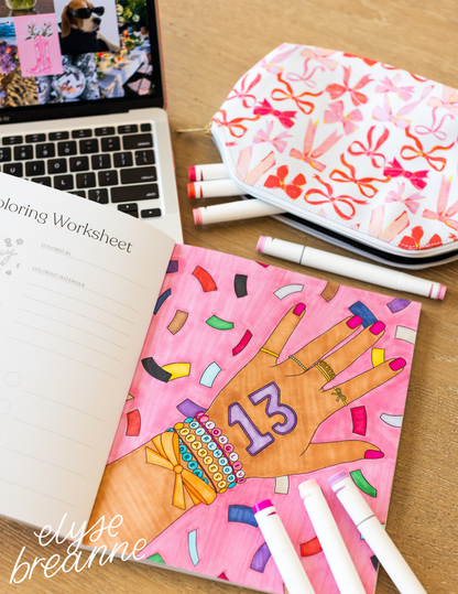 Elyse Breanne Design - Put A Bow On It Coloring Book | Valentines & Galentines Day