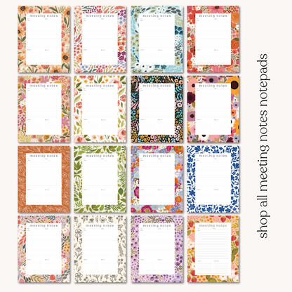 Strawberry Patch Meeting Notes Notepad