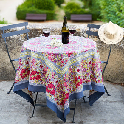 Jardin Red & Grey | French Tablecloths