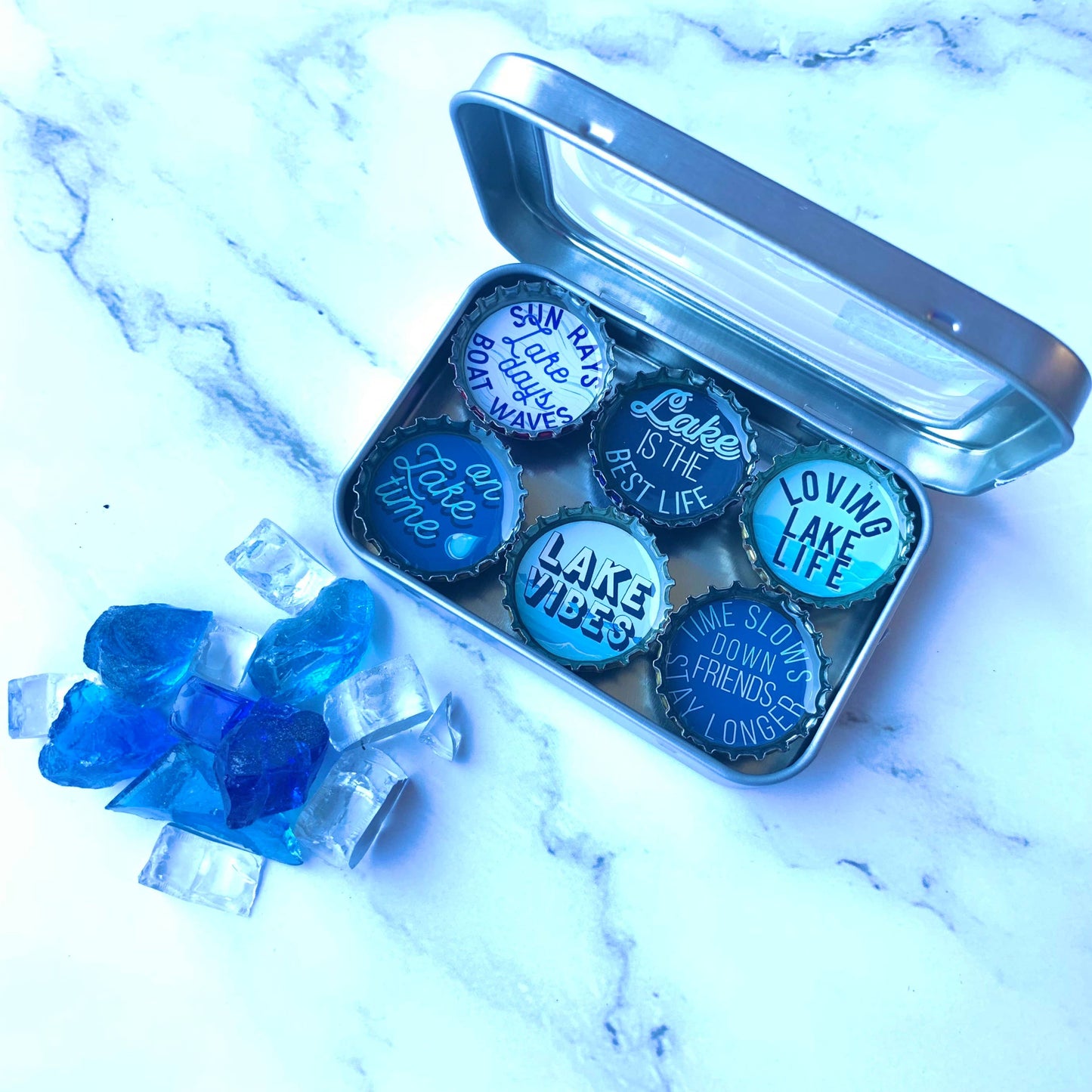 Lake Life Magnets - Spring decor. Handmade & Eco-friendly