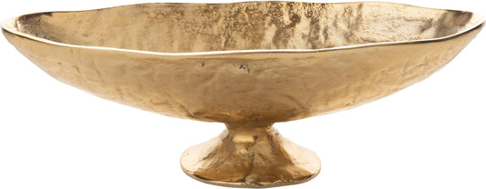 Oval Footed Bowl, Gold