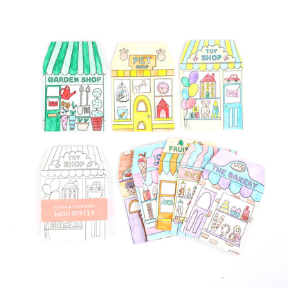 Cotton Twist - Colour Your Own High Street Kit With Watercolour Pencils