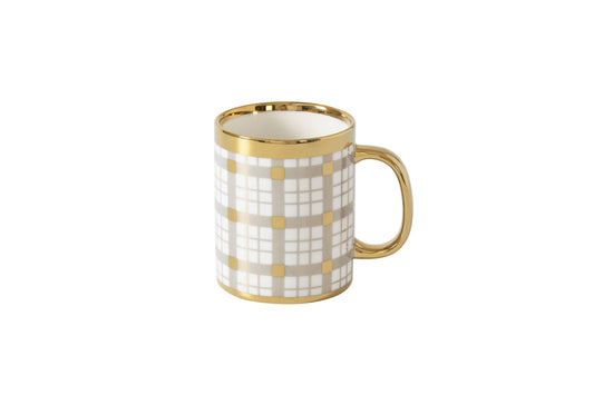 Mug Gold Plaid