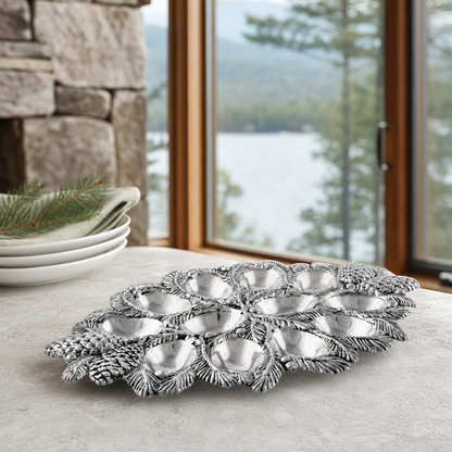 Pine Cone Forest Deviled Egg Server