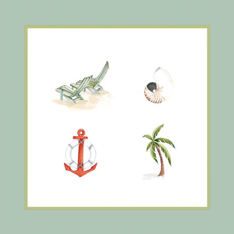 Tropical W/GLITTER - Assortment